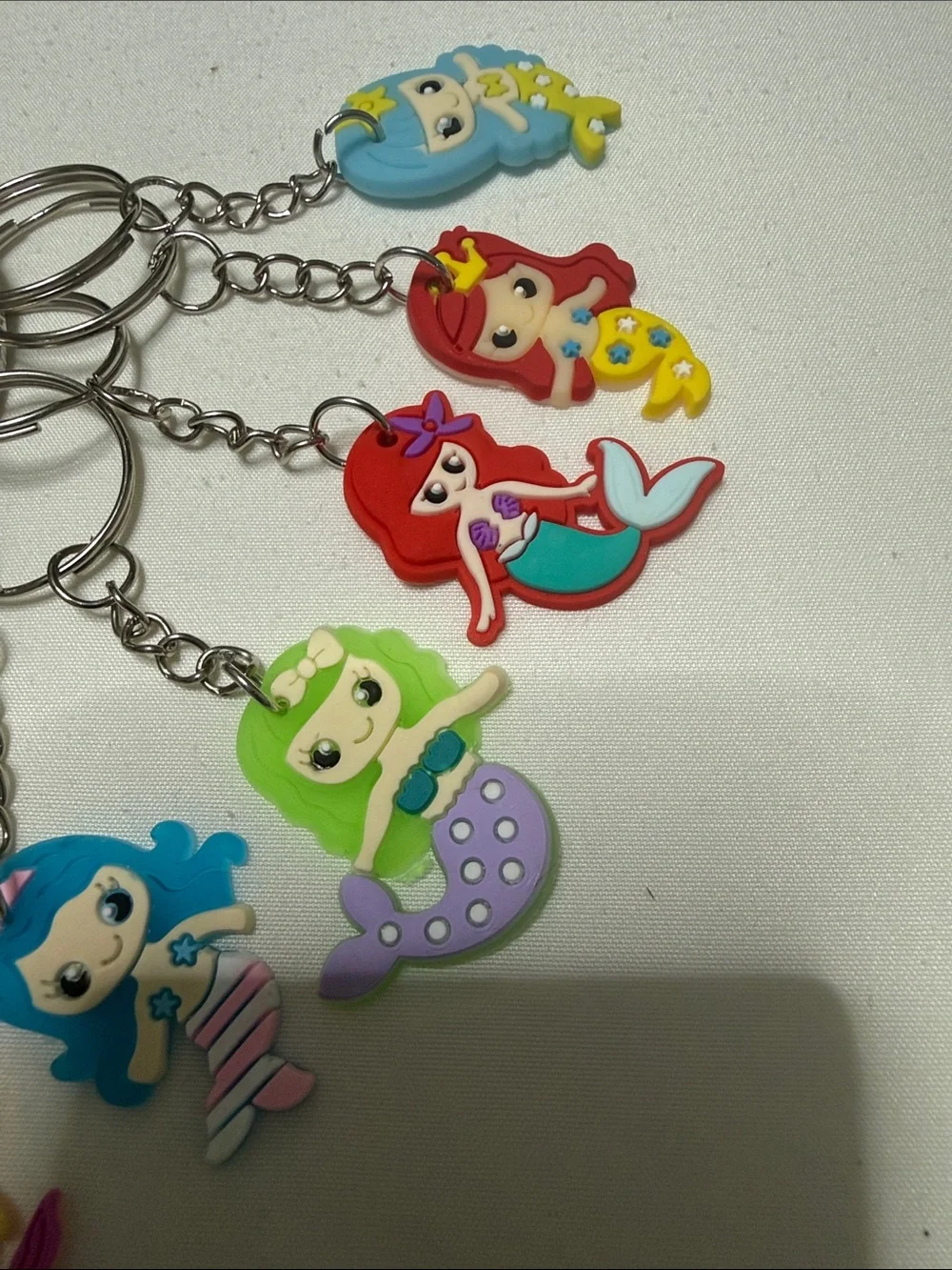 Sets of 12 Cute Mermaid Keychains - Assorted Colors Kids Toys